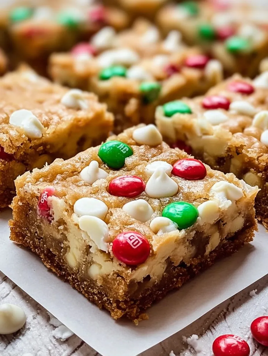 Festive White Chocolate Blondies: Your Chewy Holiday Centerpiece