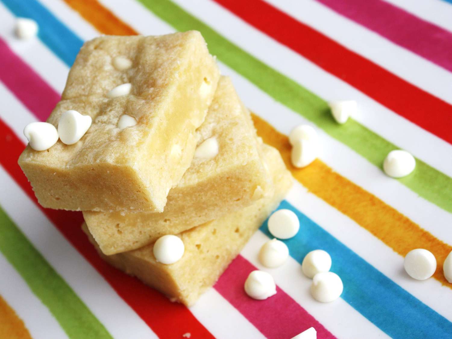 Indulge in Fudgy White Chocolate Blondies with Rich Caramel Flavor